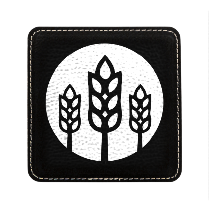 Picture of Custom Engraved Leatherette Coasters (Set of 6)